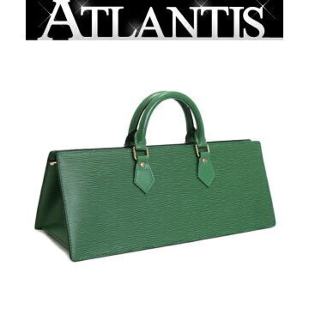 Louis Vuitton Sac Triangle Handbag Epi Leather Borneo Green